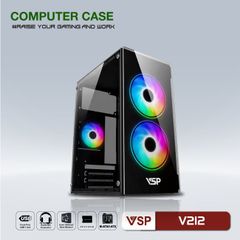 Case VSP Gaming V212 - Black (Đen)