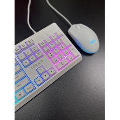 COMBO PHÍM CHUỘT TOMATO S100 RGB - WHITE
