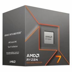 CPU AMD Ryzen 7 8700F ( 8 NHÂN 16 LUỒNG / 4.1 - 5.0 GHz / 24MB ) BOX CHÍNH HÃNG
