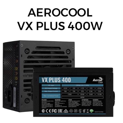 PSU AEROCOOL 400W VX PLUS 400 NEW