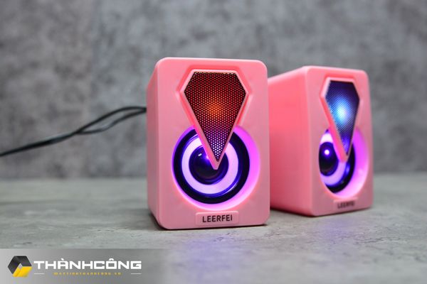 Loa Mini 2.0 LeerFei E-1046 Led RGB ( Pink )