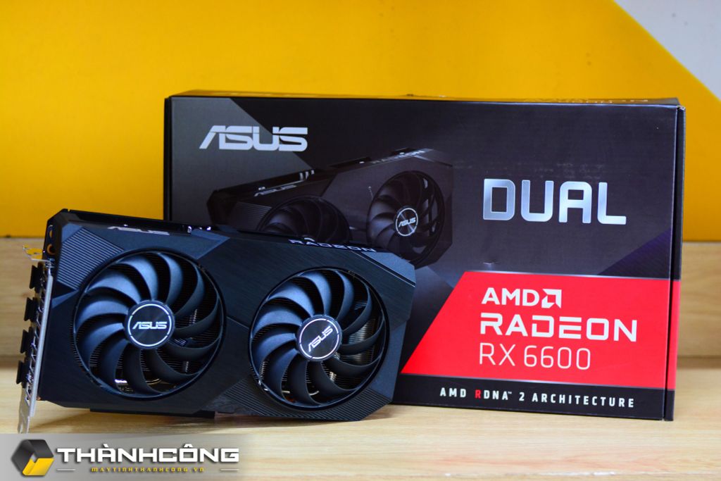 Card màn hình ASUS Dual RX6600 V2 8GB GDDR6 BH 2/2027 FULL BOX