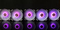 KIT 5 Fan Case Led RGB Coolmoon Y2 Đen + HUB CŨ