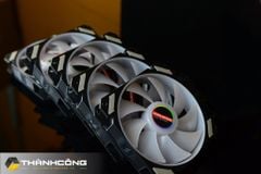 KIT 5 Fan Case Led RGB Coolmoon Y2 Đen + HUB CŨ