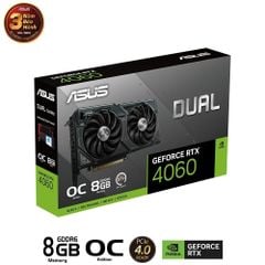 Card màn hình Asus Dual RTX 4060 8GB GDDR6 2 Fan OC