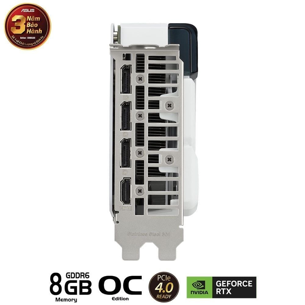 Card màn hình Asus Dual RTX4060 8GB OC WHITE