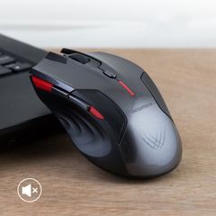 Chuột Gaming Newmen E500 Pro Dual Mode | Không dây - Xám Đen