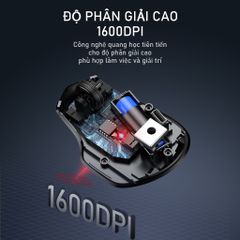 Chuột Không Dây ROBOT M350 - Bluetooth & Wireless 2.4 GHz