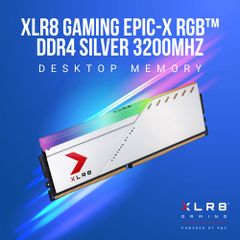 RAM DDR4 PNY XLR8 Gaming 8GB 3200MHz RGB Silver (Màu Bạc)
