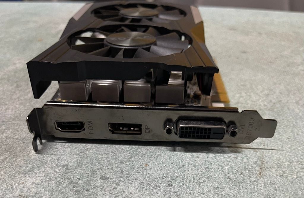 Card màn hình Zotac GTX 1050Ti 2 fan OC 4G GDDR5 USED
