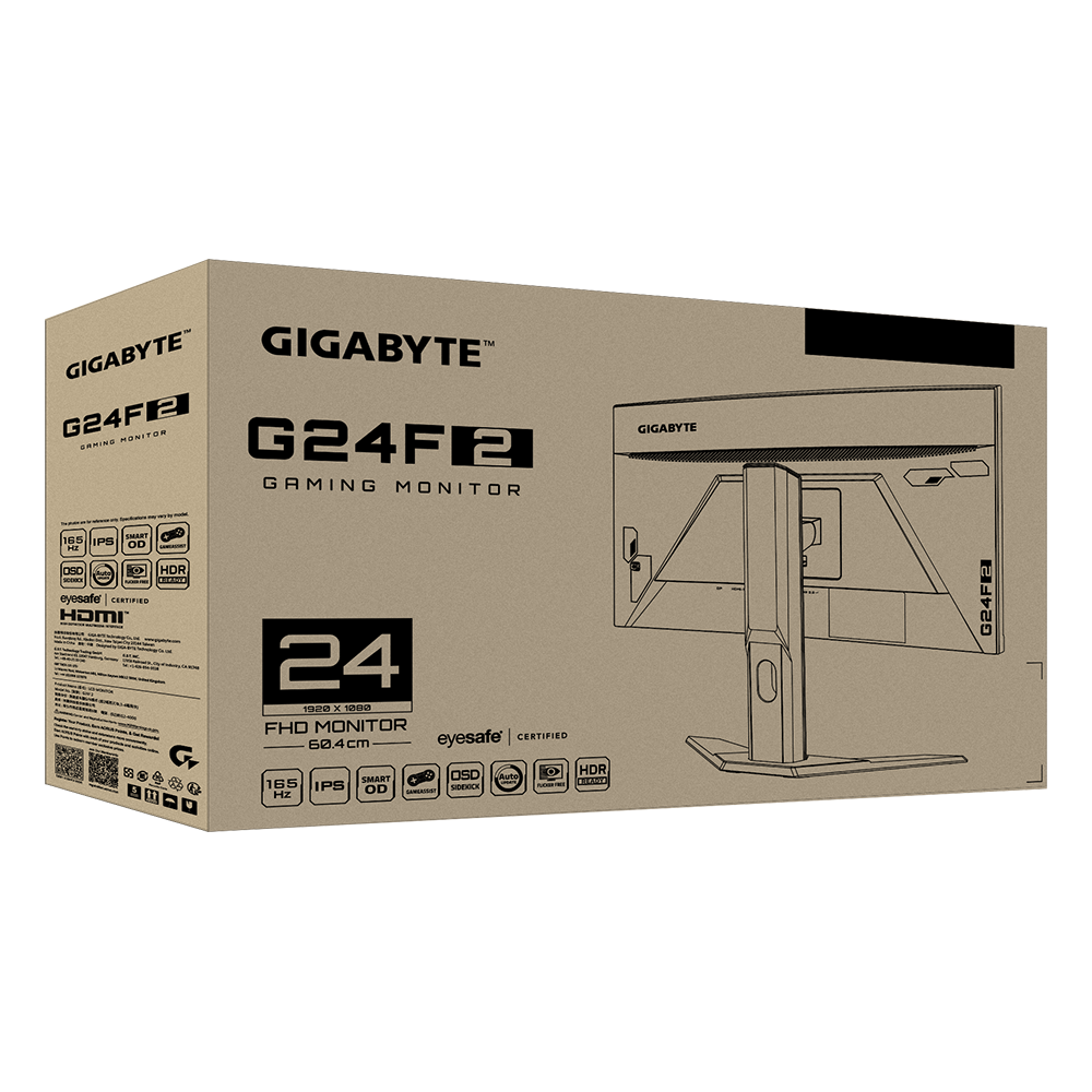 Màn hình GIGABYTE G24F 2 24 inch FHD IPS 180Hz chuyên game