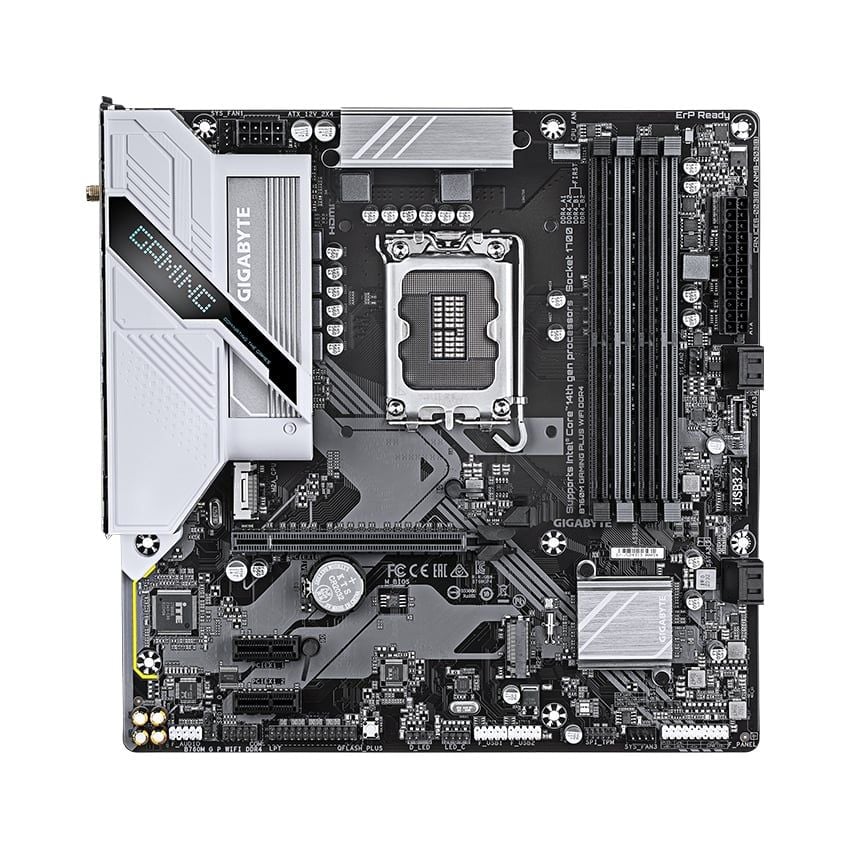 MAIN GIGABYTE B760M GAMING PLUS WIFI DDR4 ( WIFI 6 / BLUETOOTH 5.3 / LGA1700 / M-ATX / 4XDDR4 )