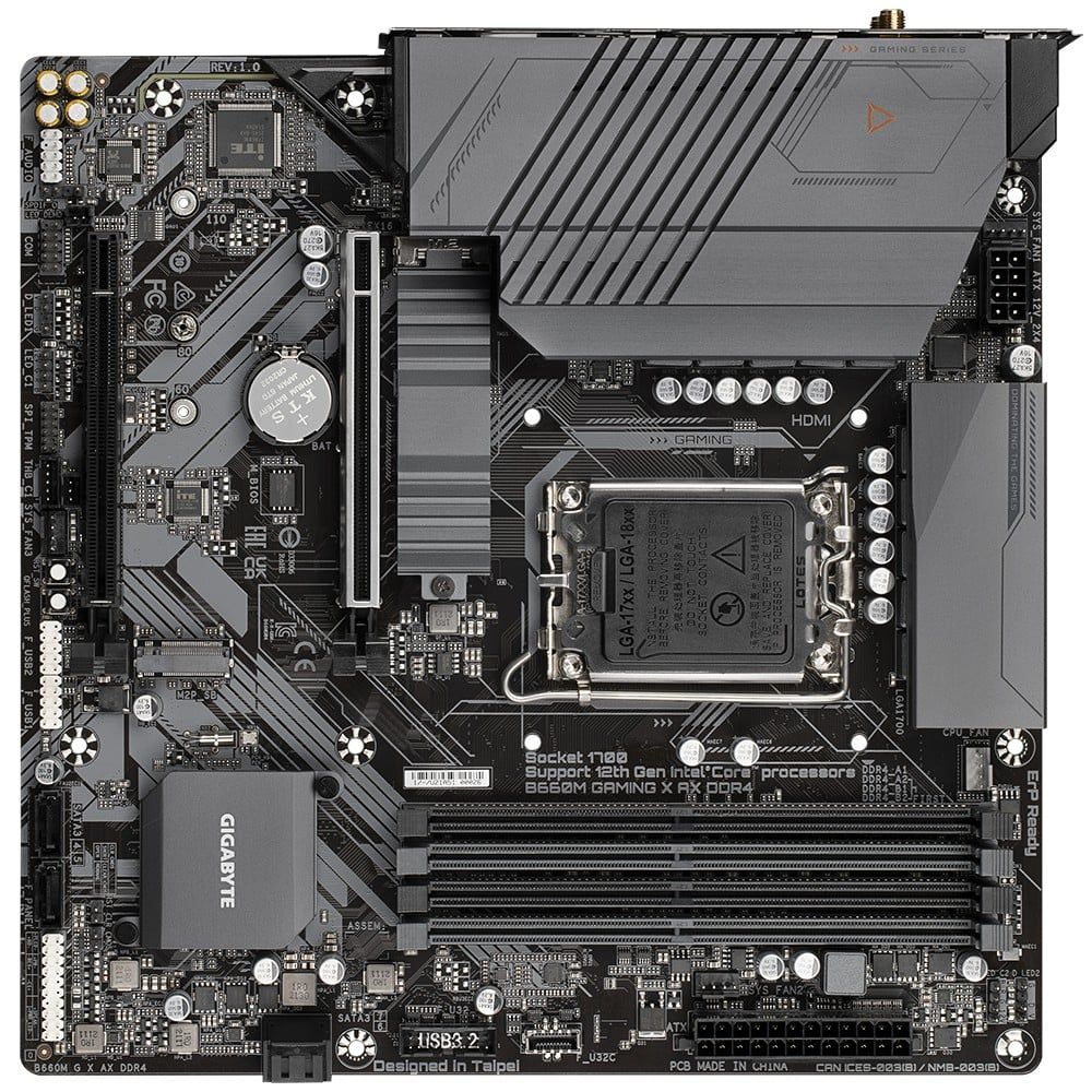 Main GIGABYTE B660M GAMING X AX DDR4 ( LGA1700 / M-ATX)