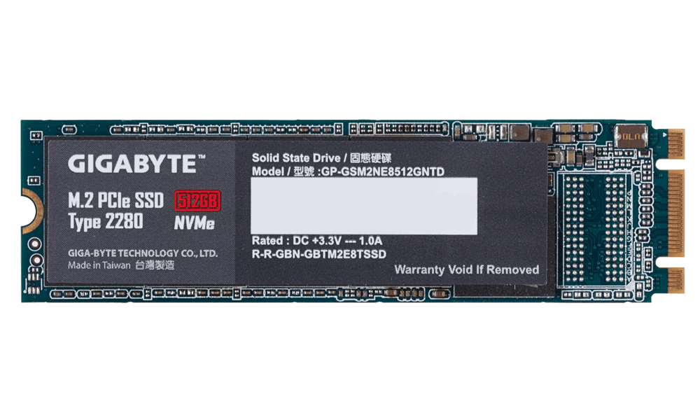 SSD Gigabyte 512GB M.2 2280 PCIe NVMe Gen 3x4 (Đọc 1700MB/s, Ghi 1550MB/s)