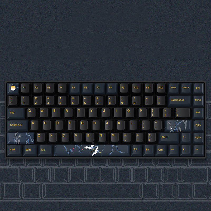 Bàn Phím Cơ Không Dây Newmen GM840 PRO Hạc Vũ Ánh Trăng (KailhBox White Axis)