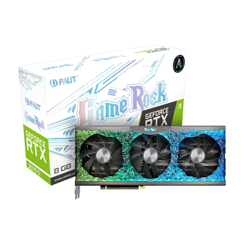 CARD MÀN HÌNH PALIT GEFORCE RTX 3070 TI GAMEROCK 8G