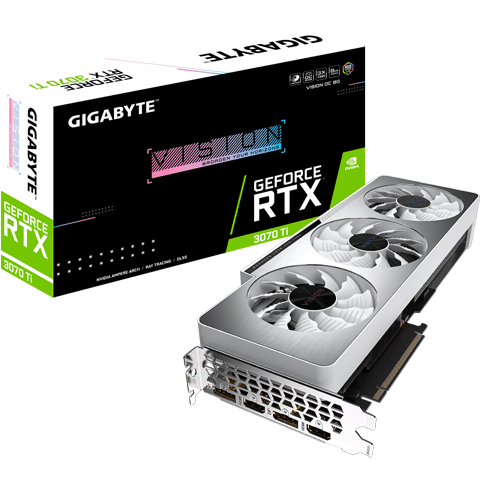 CARD MÀN HÌNH GIGABYTE GEFORCE RTX 3070 TI VISION OC 8G