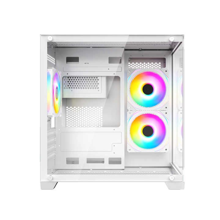 Case MAGIC Aqua-M Ultra White | M-ATX (No Fan)