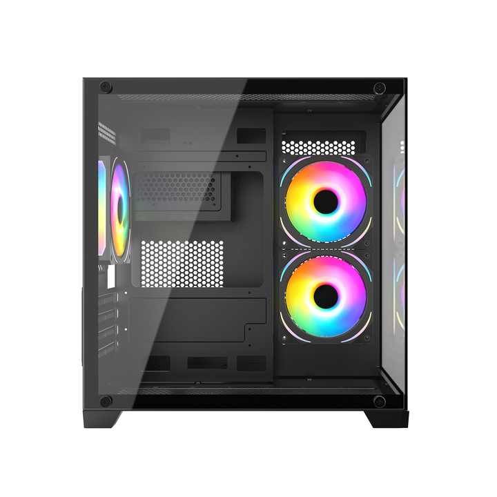 Case MAGIC Aqua-M Ultra Black | M-ATX (No Fan)