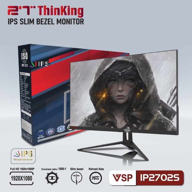 Màn hình VSP IP2702S Thinking 27inch IPS FHD tràn viền