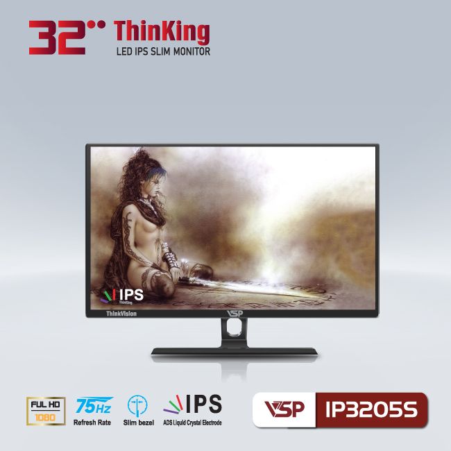 Màn hình LCD 32 inch VSP (IP3205S) FHD IPS 75Hz 8Ms Chính Hãng