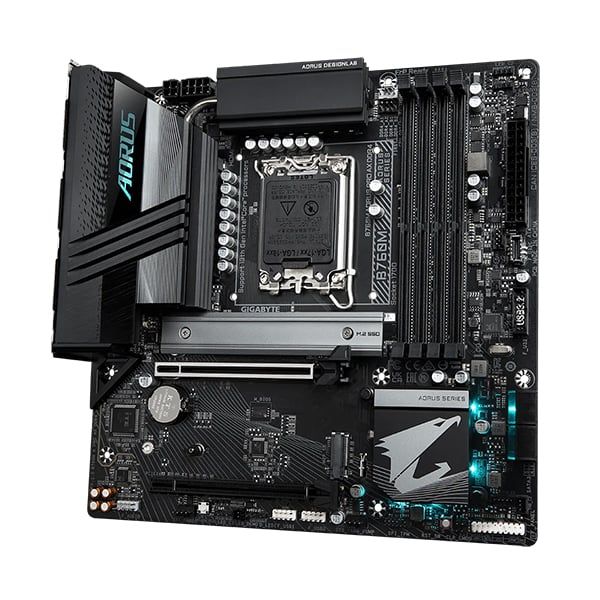 MAINBOARD GIGABYTE B760M AORUS PRO AX DDR4 ( WIFI 6E | LGA1700 | M-ATX | 4XDDR4 )