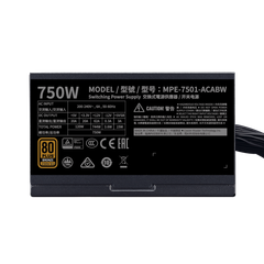 Nguồn máy tính COOLERMASTER MWE750 750W 80 PLUS BRONZE - V2 230V