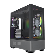 Case Montech SKY TWO Black (Mid Tower/Màu Đen) - 4 FAN ARGB