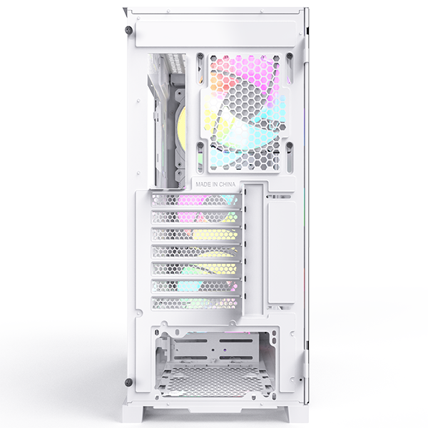 Case Montech AIR 1000 Premium ATX Mid Tower Case - 4 Fan ARGB - WHITE
