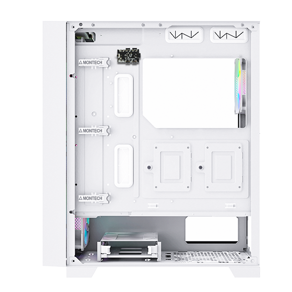 Case Montech AIR 1000 Premium ATX Mid Tower Case - 4 Fan ARGB - WHITE