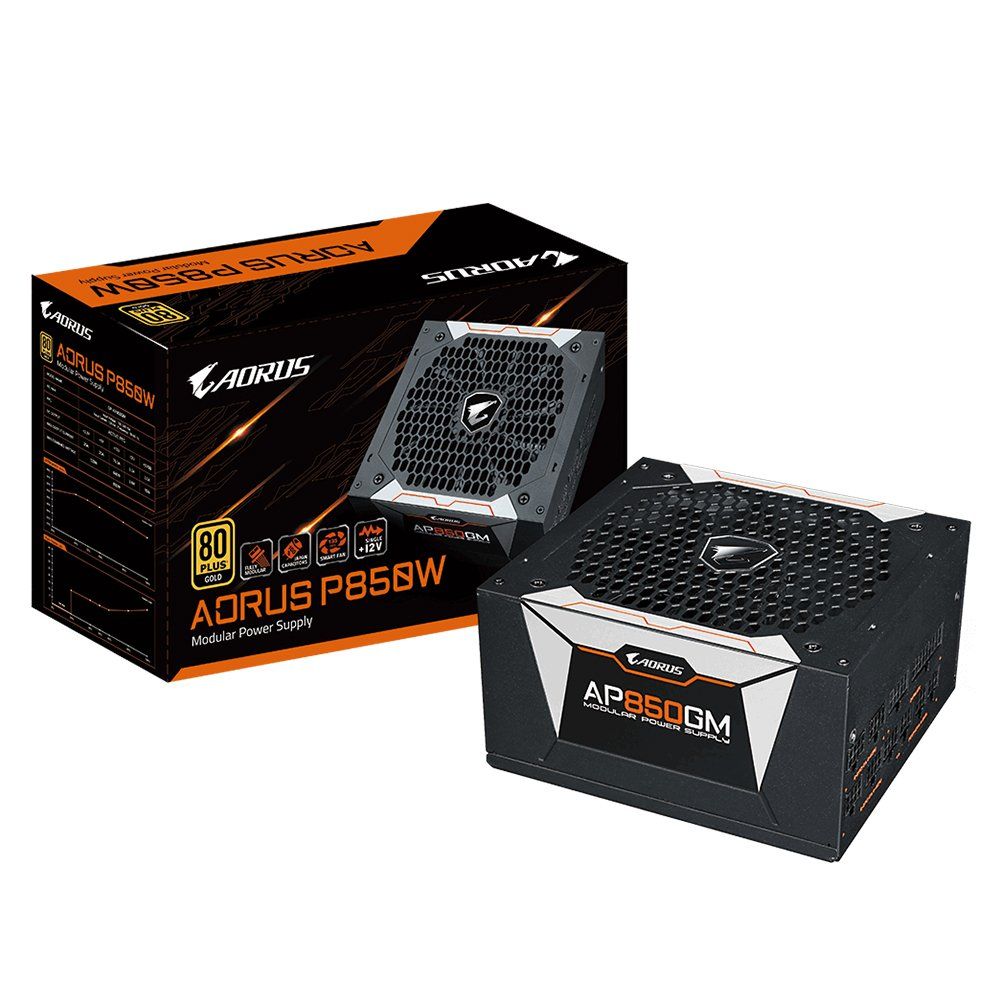 Nguồn máy tính GIGABYTE AORUS GP-AP850GM 850W - 80 PLUS GOLD - FULL MODULAR