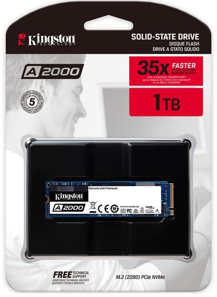 SSD KINGSTON A2000 1TB M.2 NVME - SA2000M8/1000G
