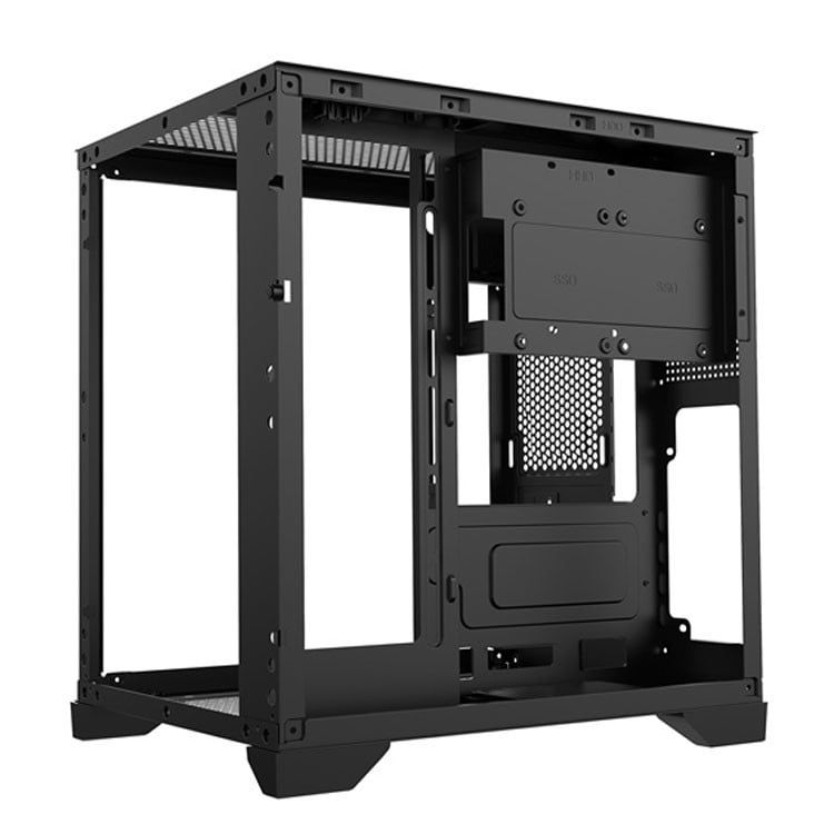 Case Magic Aqua M MATX Không Fan Đen