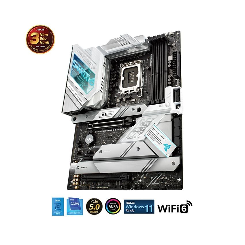Main ASUS ROG STRIX Z690-A GAMING WIFI D4 (Intel Z690, Socket 1700, ATX, 4 khe RAM DDR4)