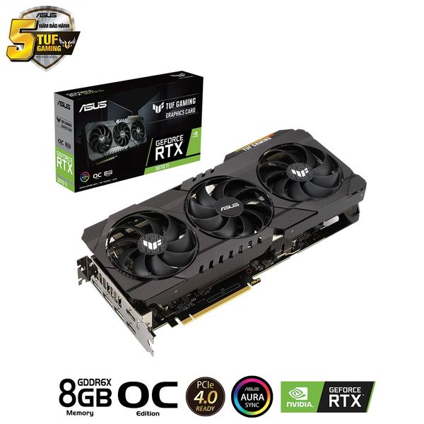 CARD MÀN HÌNH ASUS TUF GAMING GEFORCE RTX 3070 TI OC 8GB GDDR6X