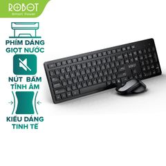 Bộ Bàn Phím Chuột Không Dây ROBOT KM4000 2.4GHz