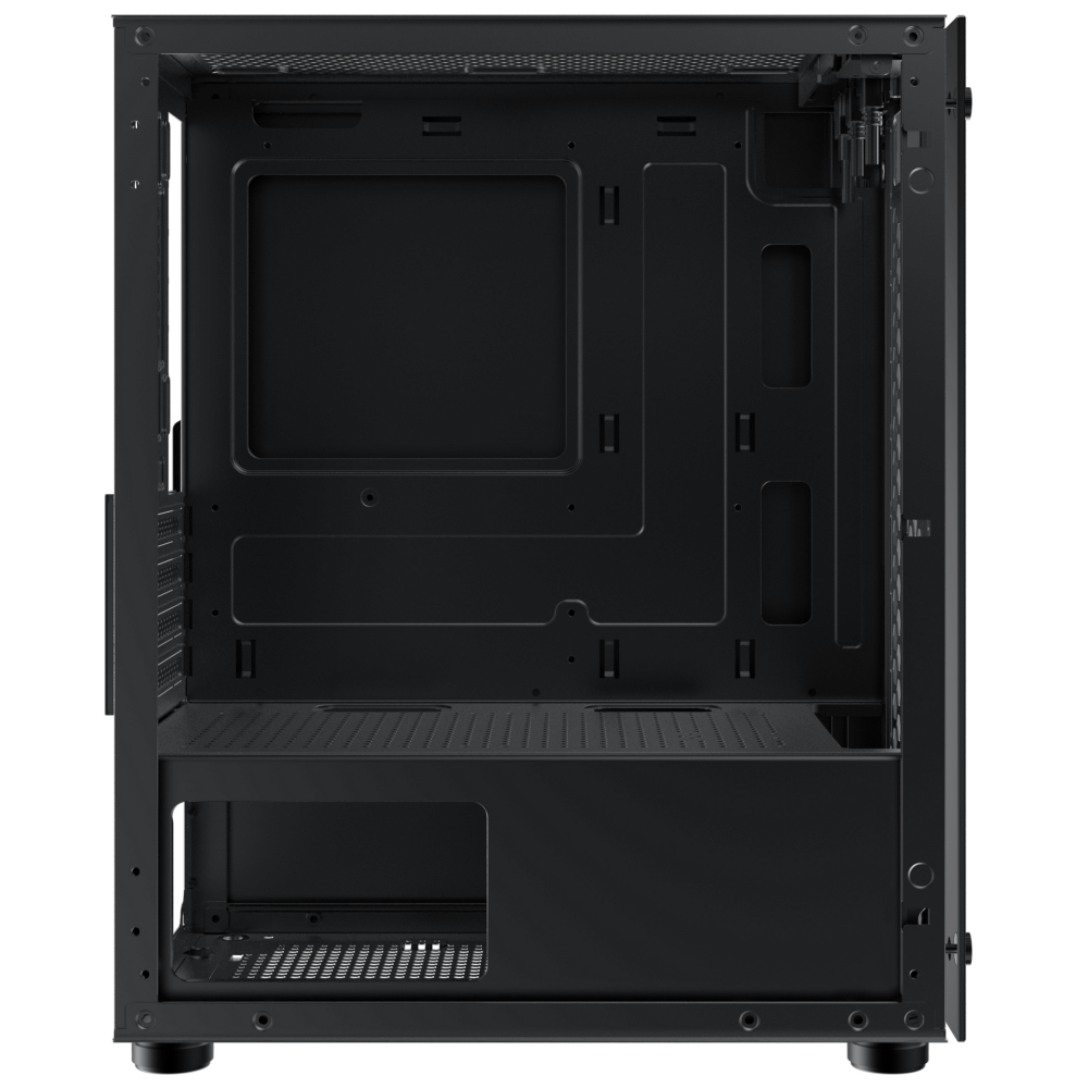 Case XIGMATEK NYM 2F - M-ATX / 2 MẶT KÍNH CƯỜNG LỰC, KÈM 02 FAN