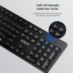 Bộ Bàn Phím Chuột Không Dây ROBOT KM4000 2.4GHz