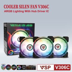 Kit Fan Case V306C LED ARGB (3Fan)
