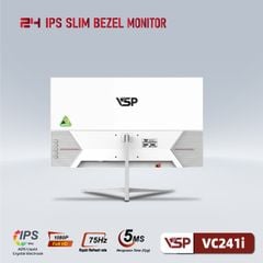 Màn hình VSP VC241i 24inch (IPS FHD 75Hz, HDMI VGA) TRẮNG