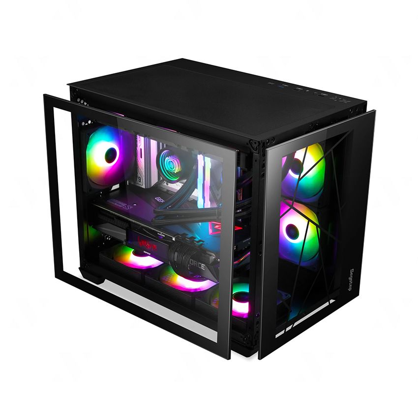 Case Segotep Lumi II Black MATX