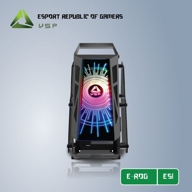 CASE ES1 E-ROG GAMING BLACK (No Fan)