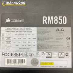 Nguồn máy tính Corsair RM850 Black (80 PLUS GOLD MODULAR) FULL BOX 09-2031 2ND