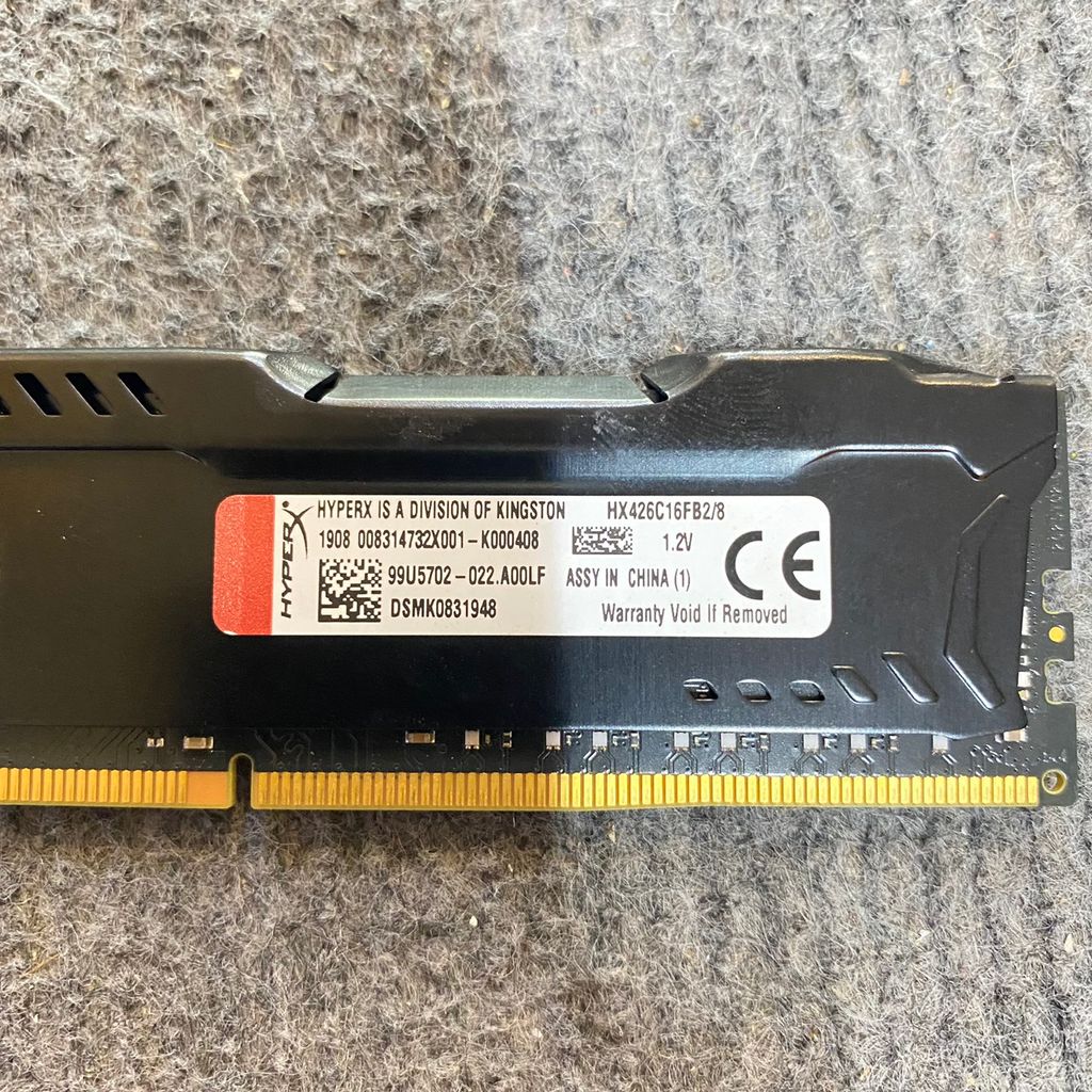 RAM DDR4 8GB Kingston HyperX Buss 2666Mhz tản nhiệt BLACK 2ND