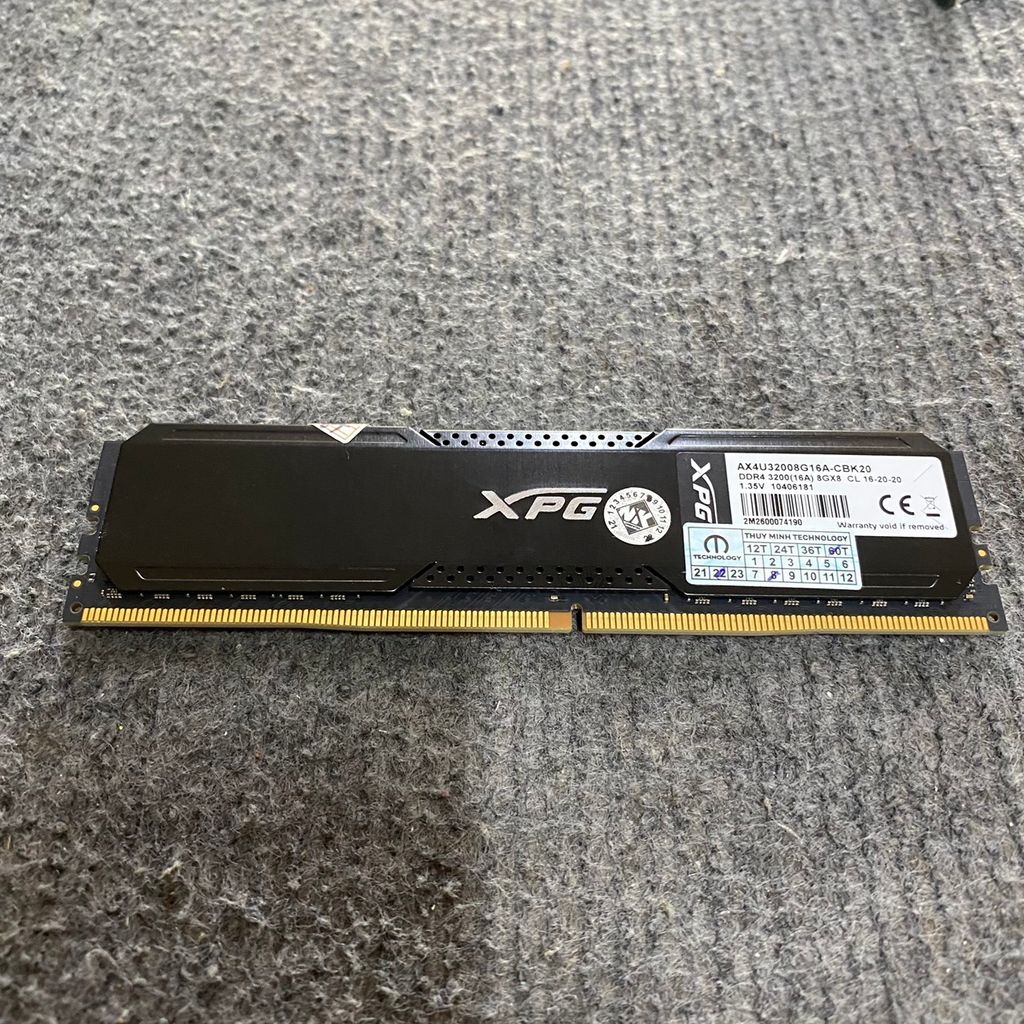 Ram DDR4 Adata 8GB 3200 XPG Gammix D20 Black 8/2027