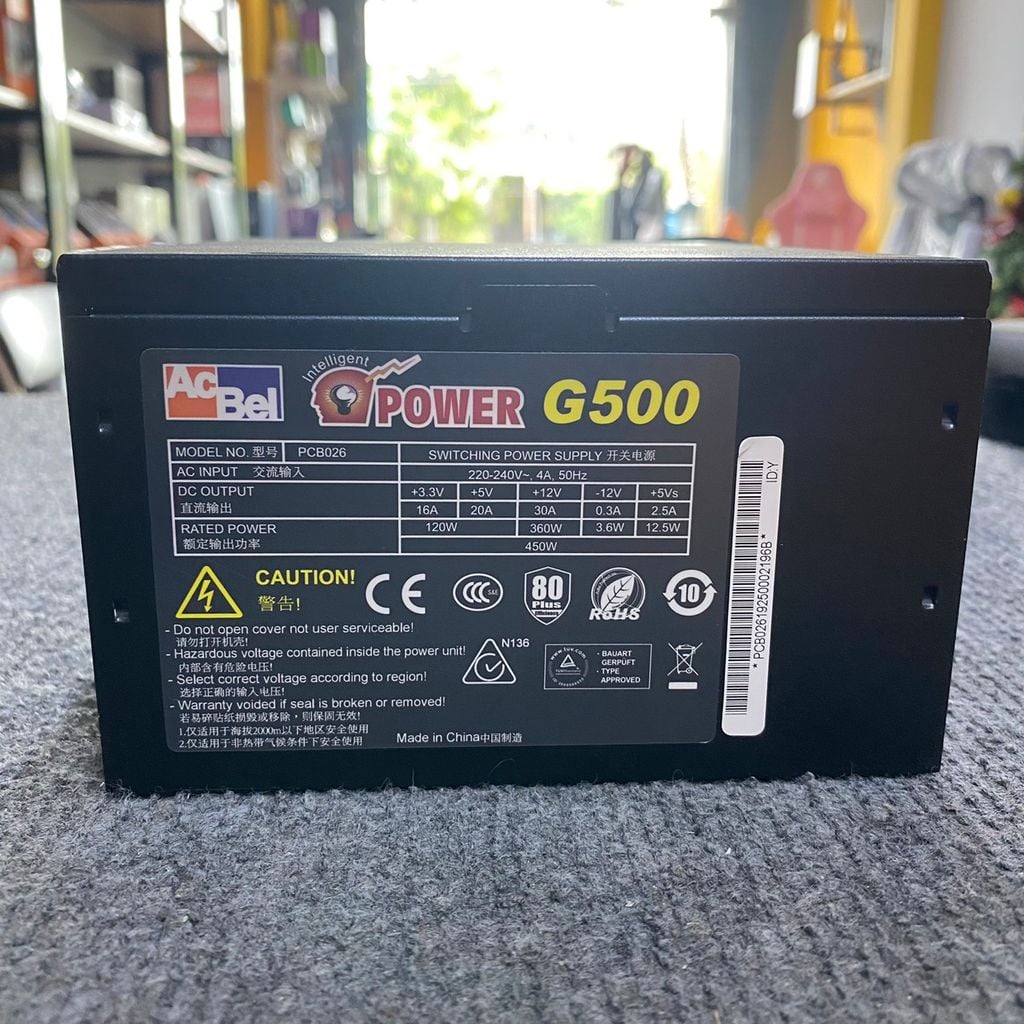 Nguồn máy tính AcBel iPower G500 - 450W 80 Plus 2ND