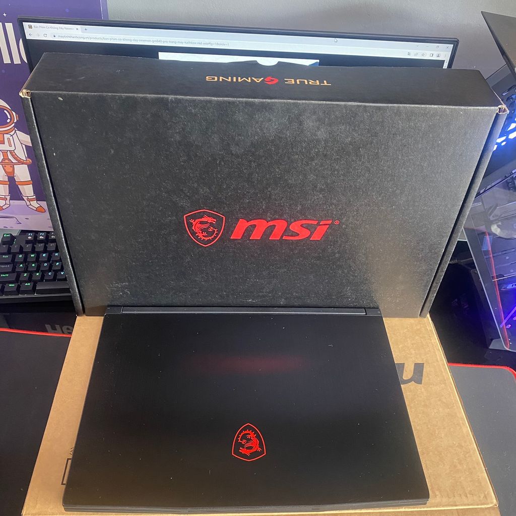 Laptop MSI Gaming GF63 10SC-020VN i7 10750H | RAM 8GB | SSD 512GB |15.6