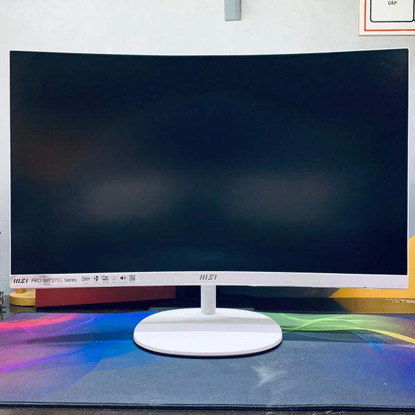 Màn hình Cong MSI Pro MP271CW 27 Inch FHD 75Hz VA Màu Trắng | Cũ BH 9/2024