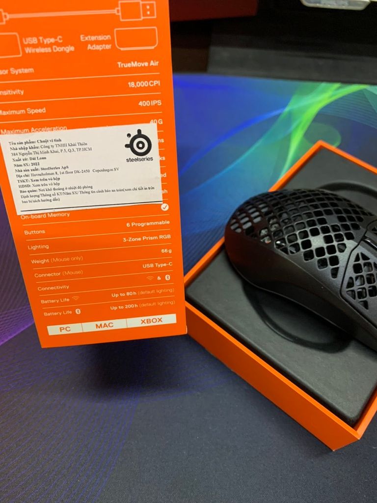 Chuột Steelseries Aerox 3 Wireless BH 3/2024