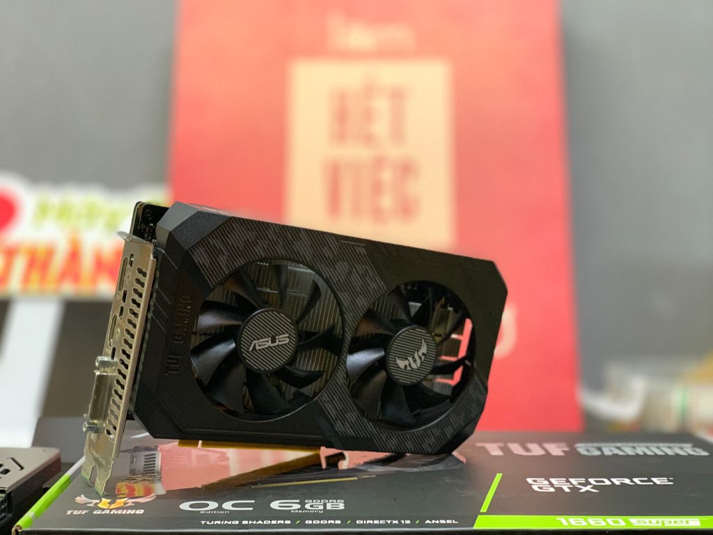 Card màn hình ASUS TUF GAMING GTX 1660 SUPER OC 6GB GDDR6 Cũ BH 8/2025